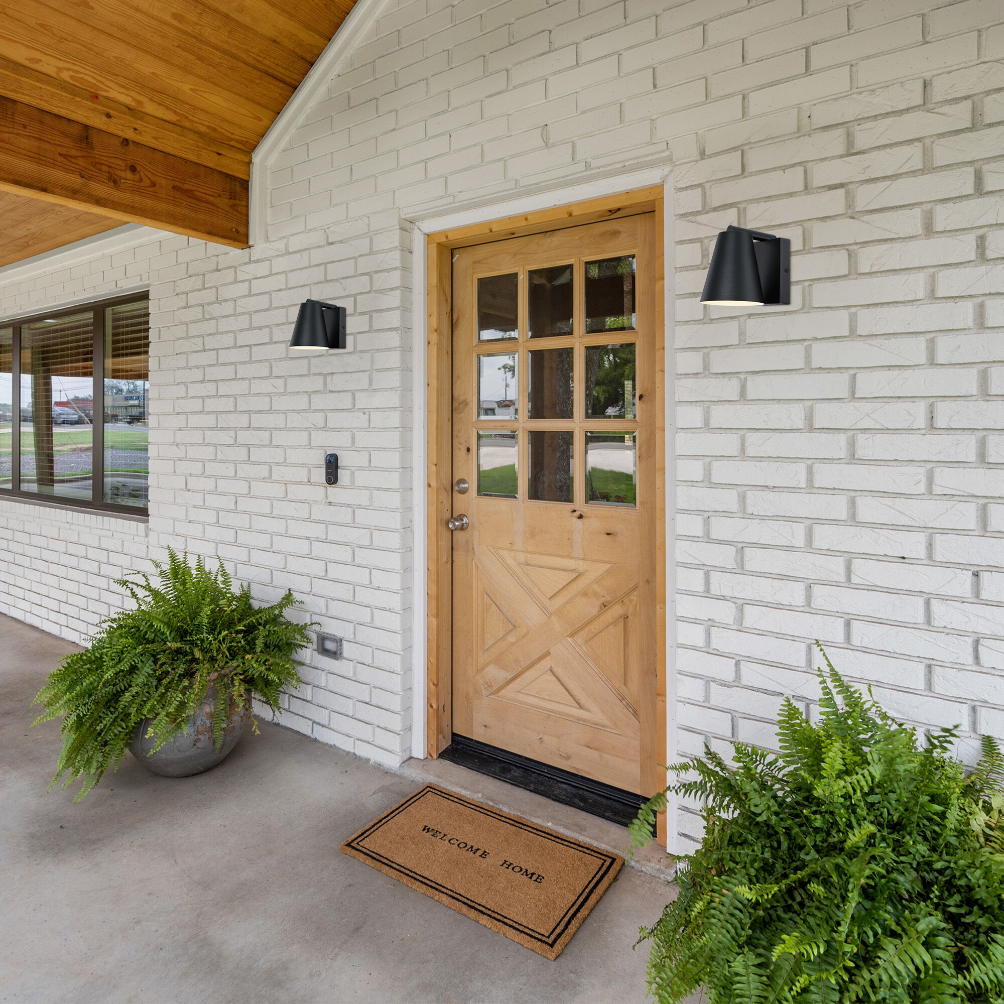 Cedar Mist 1 Light 7.75 inch Black Outdoor Wall Sconce